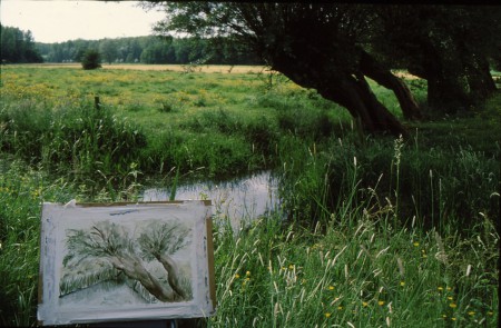 Buiten schilderen,2012,aquarel