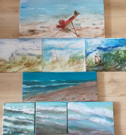 Acryl,Schilderweek Katwijk aan zee 2021