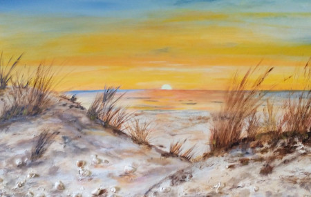 Ameland 2026, olieverf, 90x60 cm